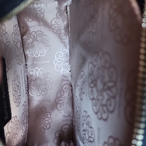 Enzo Angolini/Bandolino Leopard Print Round Crossbody Bag - Picture 4 of 5